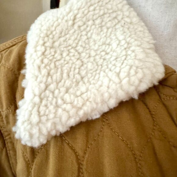 Seventy + Mochi Frida Sherpa Collar Quilted Jacket - Size Small NWT - Picture 11 of 15